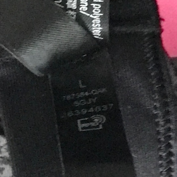 PINK ACTIVE RACER BACK PLAID  BRA  SIZE LARGE - Picture 6 of 9